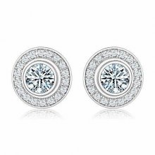 Cartier D'AMOUR Earrings in 18K White Gold with Diamond